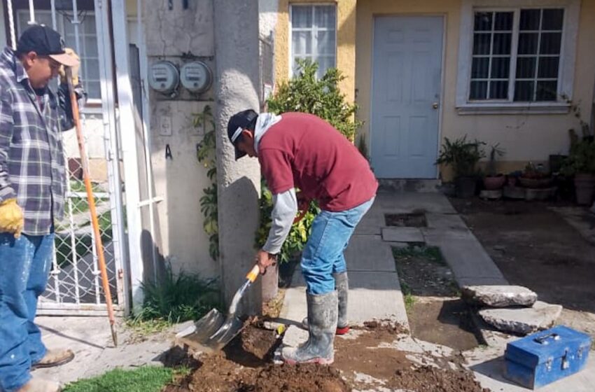  SOSAPACH atiende dos reportes ciudadanos por fugas de agua en Momoxpan y Mixquitla, en San Pedro Cholula