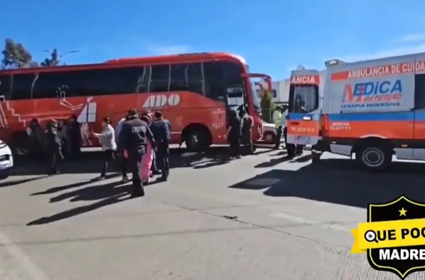  Mujer fue atropellada por un autobús de ADO en inmediaciones de Paseo Destino