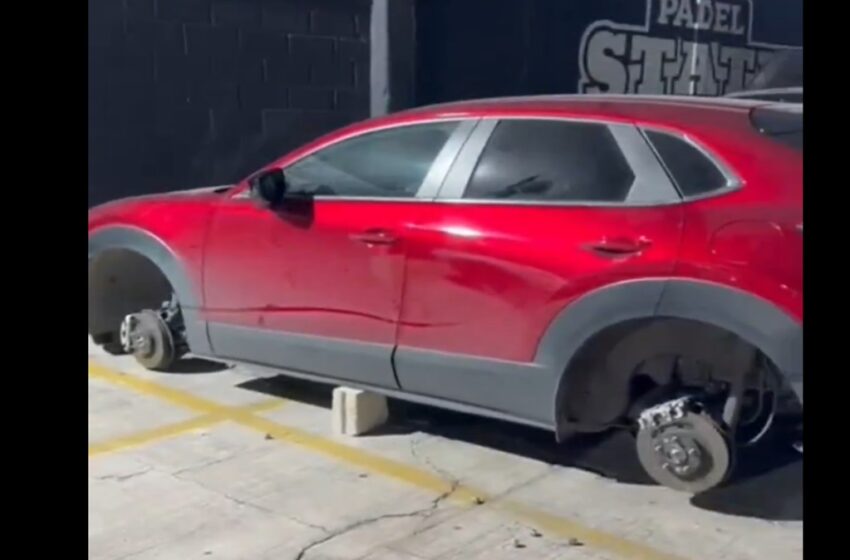  Puebla: ni los clubes se salvan; Roban llantas en el estacionamiento de Pádel State