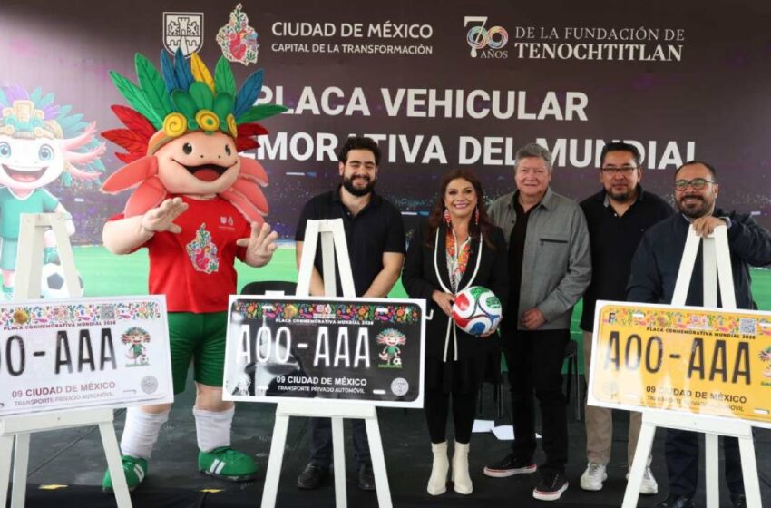  CDMX presenta placas conmemorativas por partido inaugural del Mundial 2026