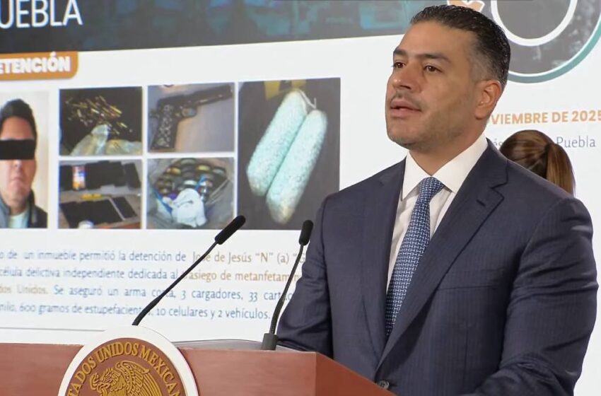  Cae en Puebla uno de los principales operadores de fentanilo rumbo a EE. UU.; inteligencia federal desarticula su red