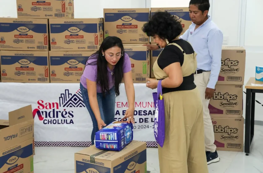  Realiza SMDIF de San Andrés Cholula cuarta entrega de productos médicos y de higiene