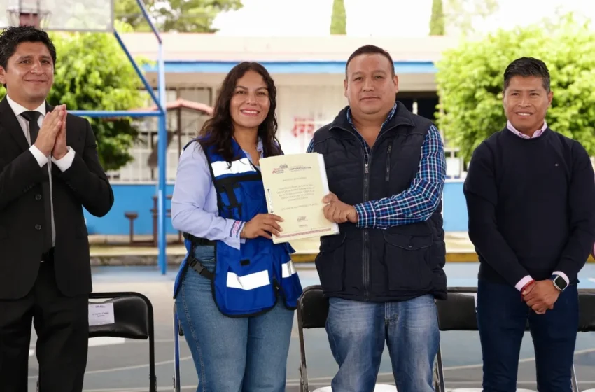  Continúa Lupita Cuautle con mejora de la infraestructura en San Andrés Cholula
