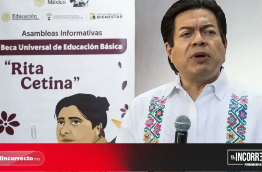  Anuncia Mario Delgado que la beca Rita Cetina se extenderá a estudiantes de primaria de Puebla