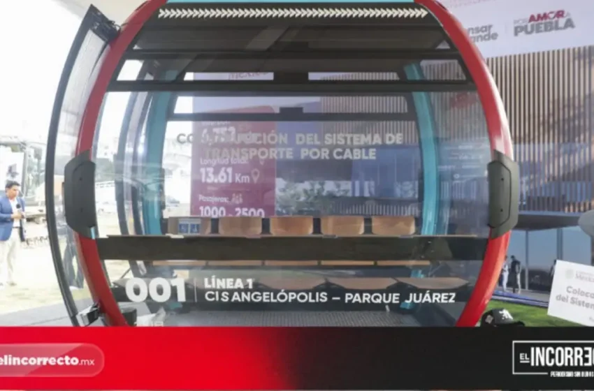  Instala Armenta primera piedra del Cablebús de Puebla: estos son los detalles de la obra