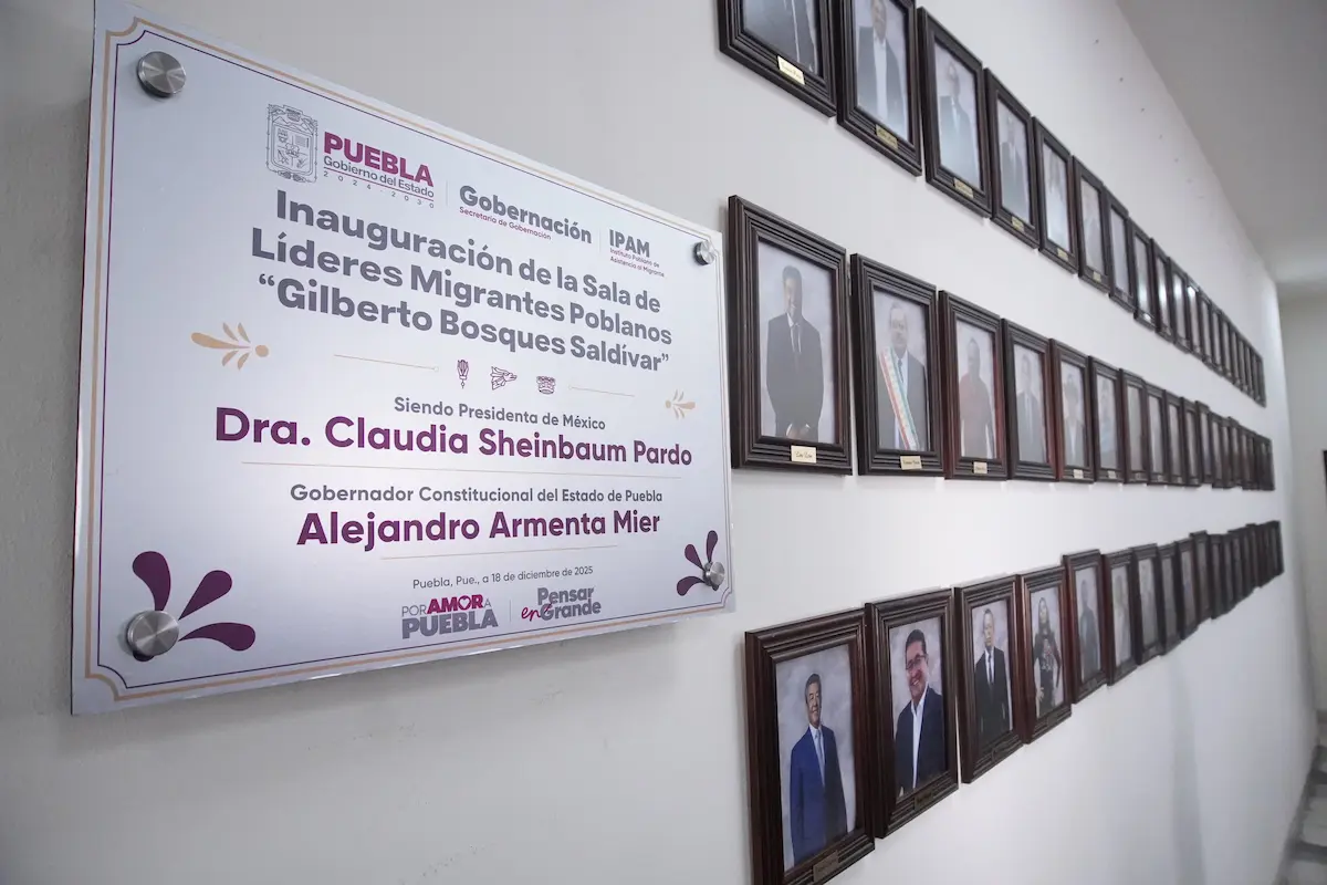 Inauguran la Sala de Líderes Migrantes Poblanos “Gilberto Bosques Saldívar”, en el CIS