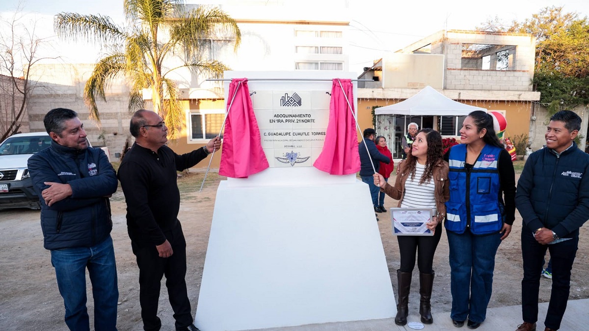 Refuerza Lupita Cuautle el desarrollo urbano con entrega de más obras