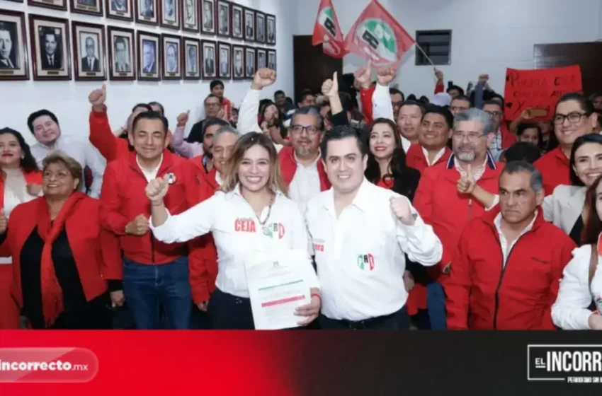  Xitlalic Ceja asume dirigencia del PRI Puebla tras registro único con Lorenzo Rivera Nava