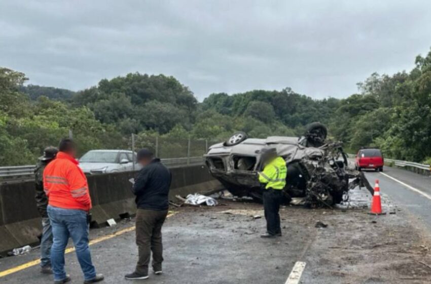  El último viaje del año: familia poblana muere en la Autopista México–Tuxpan