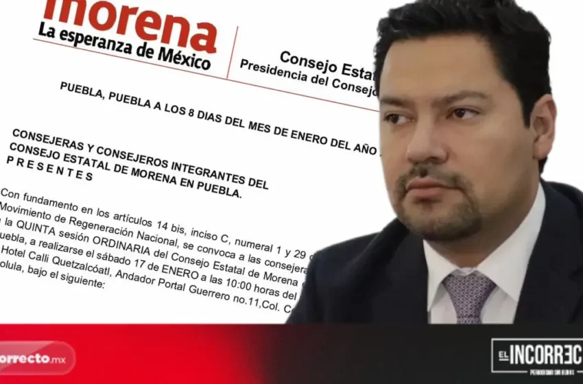  Consejo Estatal de Morena convoca para evaluar a alcaldes y respaldar a Armenta