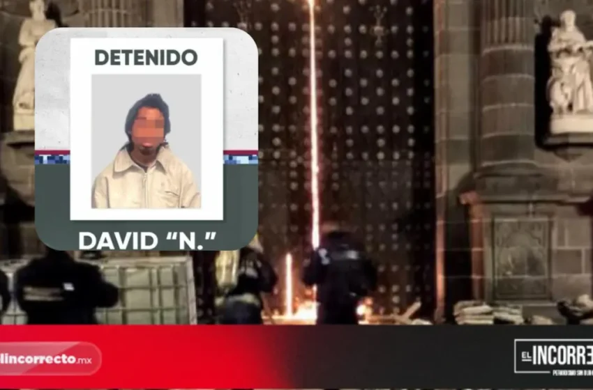  Detienen a un presunto responsable del incendio en la Catedral de Puebla