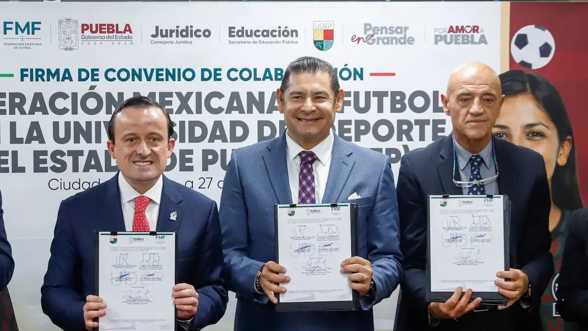 Femexfut y gobierno estatal firman convenio para impulsar talentos en udep