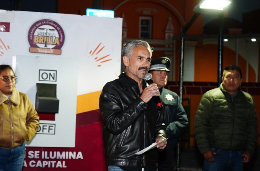  Puebla Brilla llega a San Baltazar Tetela; moderniza Pepe Chedraui 353 luminarias con LED