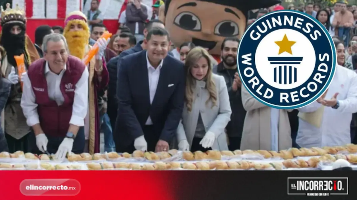 Puebla rompe el récord Guinness con la rosca de Reyes más grande del mundo