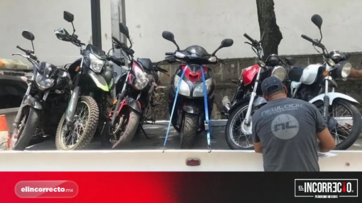SSC decomisa 42 motocicletas utilizadas para robar en la capital