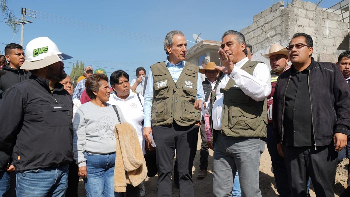 Supervisa Pepe Chedraui rehabilitación de Puente Vehicular en San Pablo Xochimehuacan