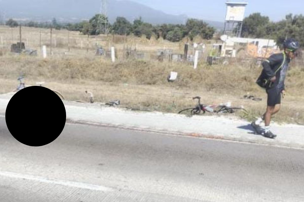 Tractocamión atropella a ciclista y escapa en la autopista Puebla-Orizaba