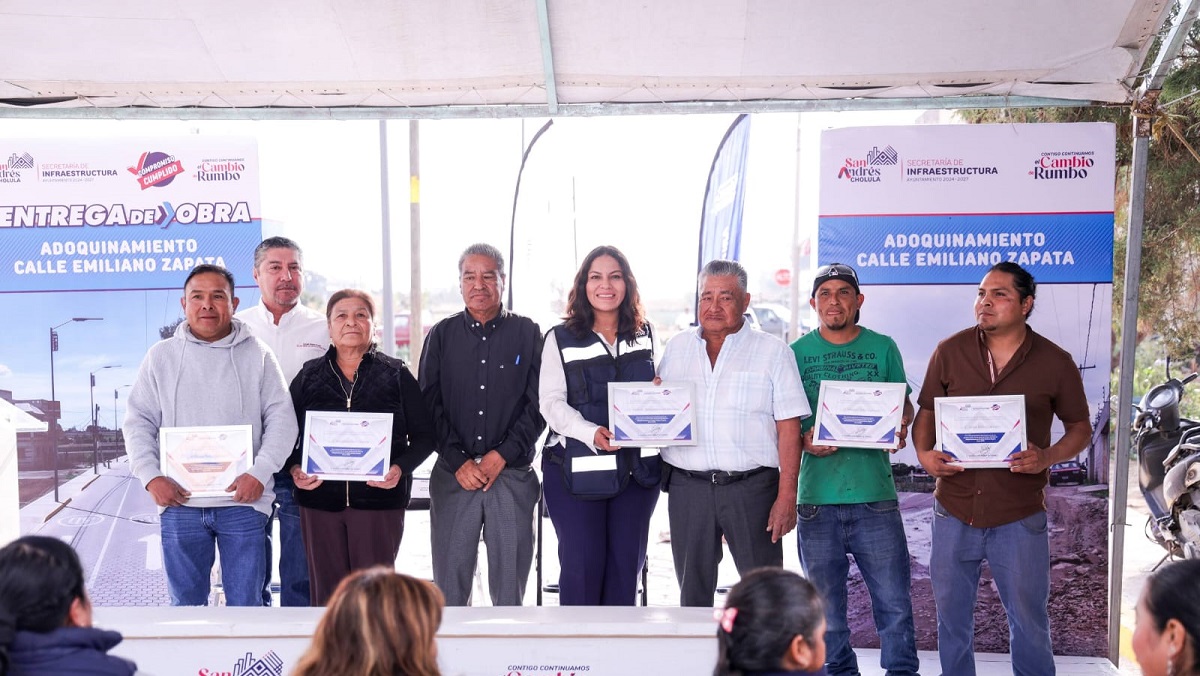 Transforma Lupita Cuautle calle Emiliano Zapata en vialidad segura y funcional