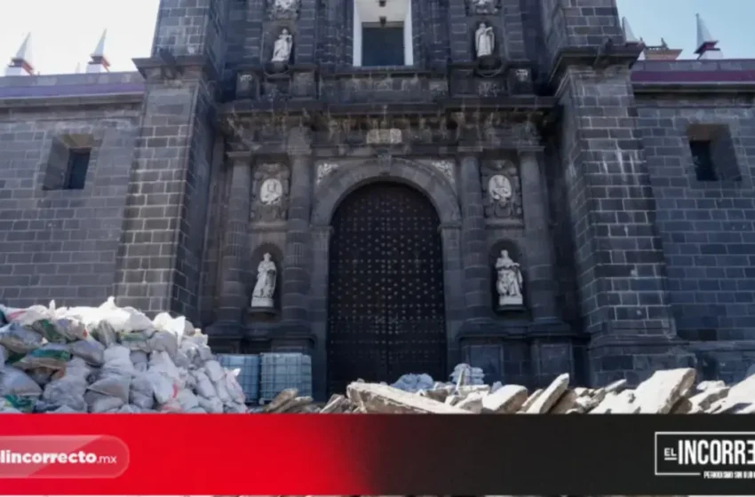  Continúa rehabilitación del atrio de la Catedral de Puebla para preservar su valor histórico