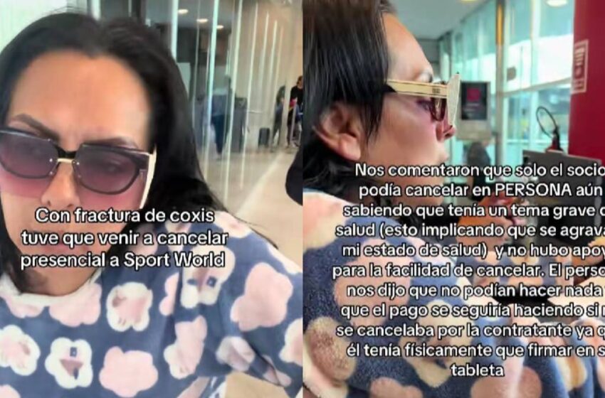  Sport World Puebla: denuncian trato inhumano a clienta con fractura de coxis