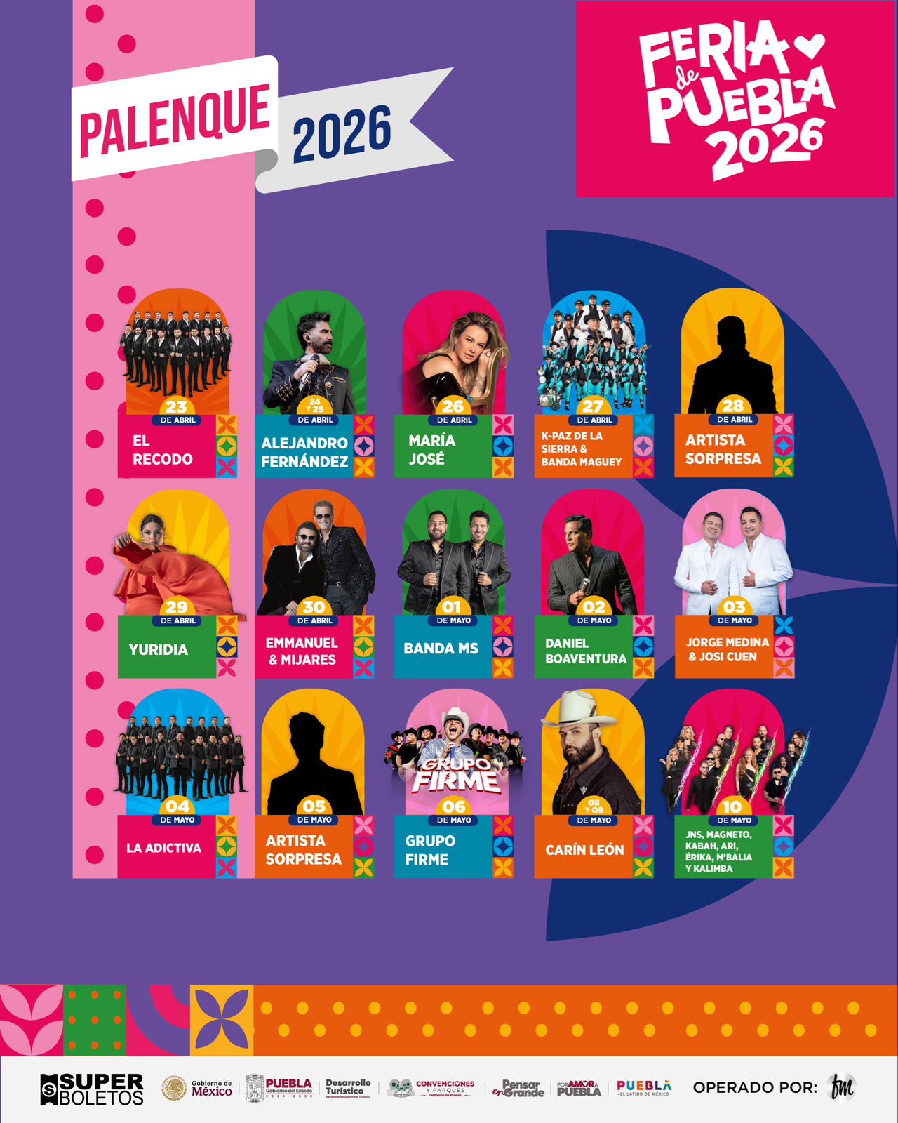 Así será el Palenque de la Feria de Puebla 2026