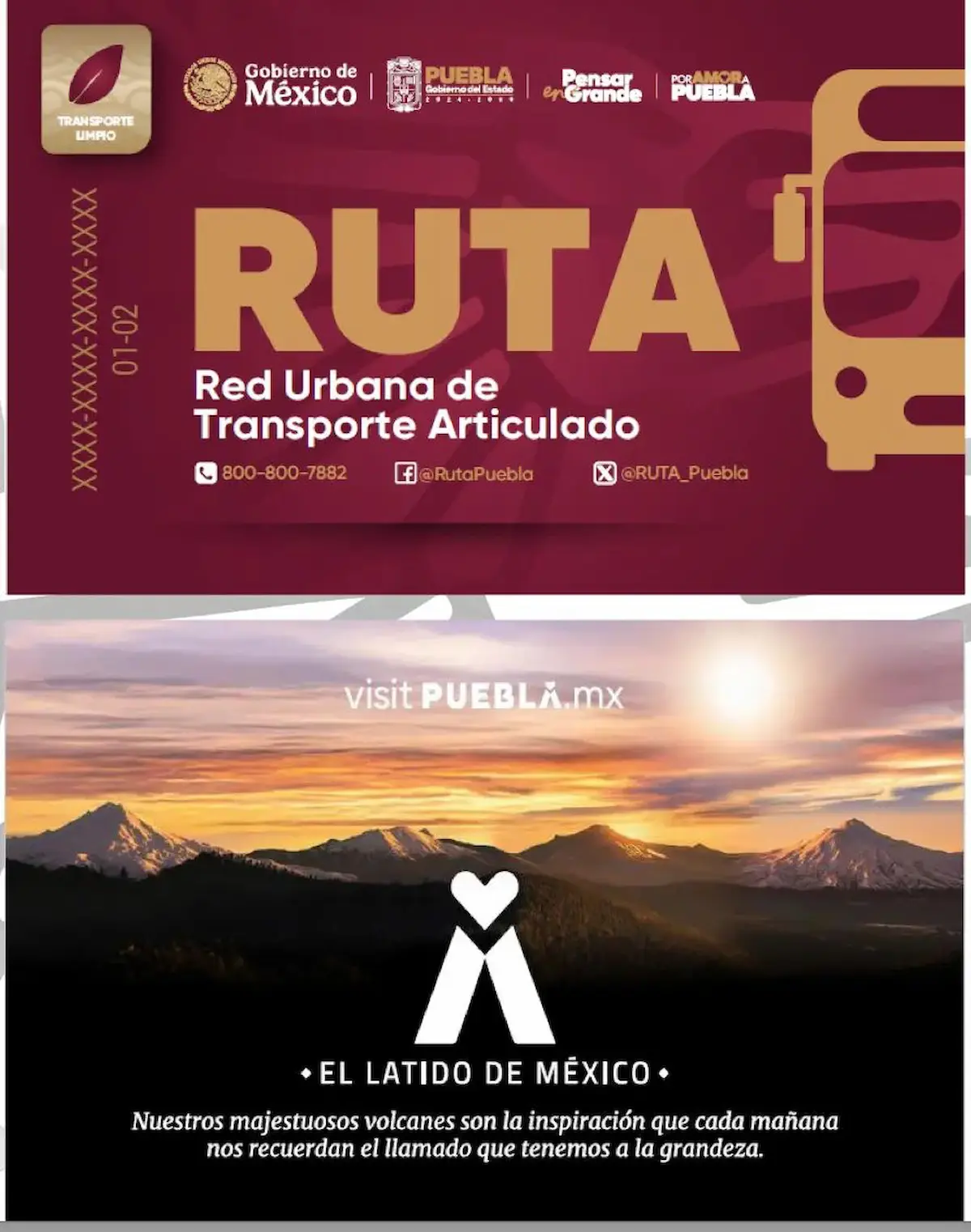 Cambiarán tarjetas de RUTA y esta será su nueva imagen (+FOTOS)