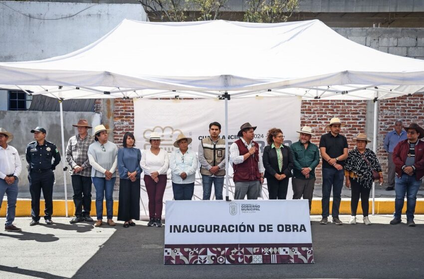  Con obras, Cuautlancingo atiende rezagos históricos en Sanctórum