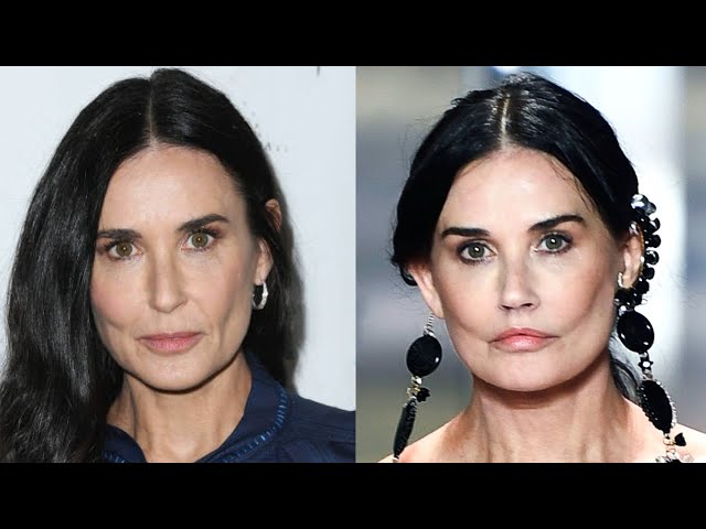 Demi Moore impacta en Milán con look de cuero y corte bob rejuvenecedor