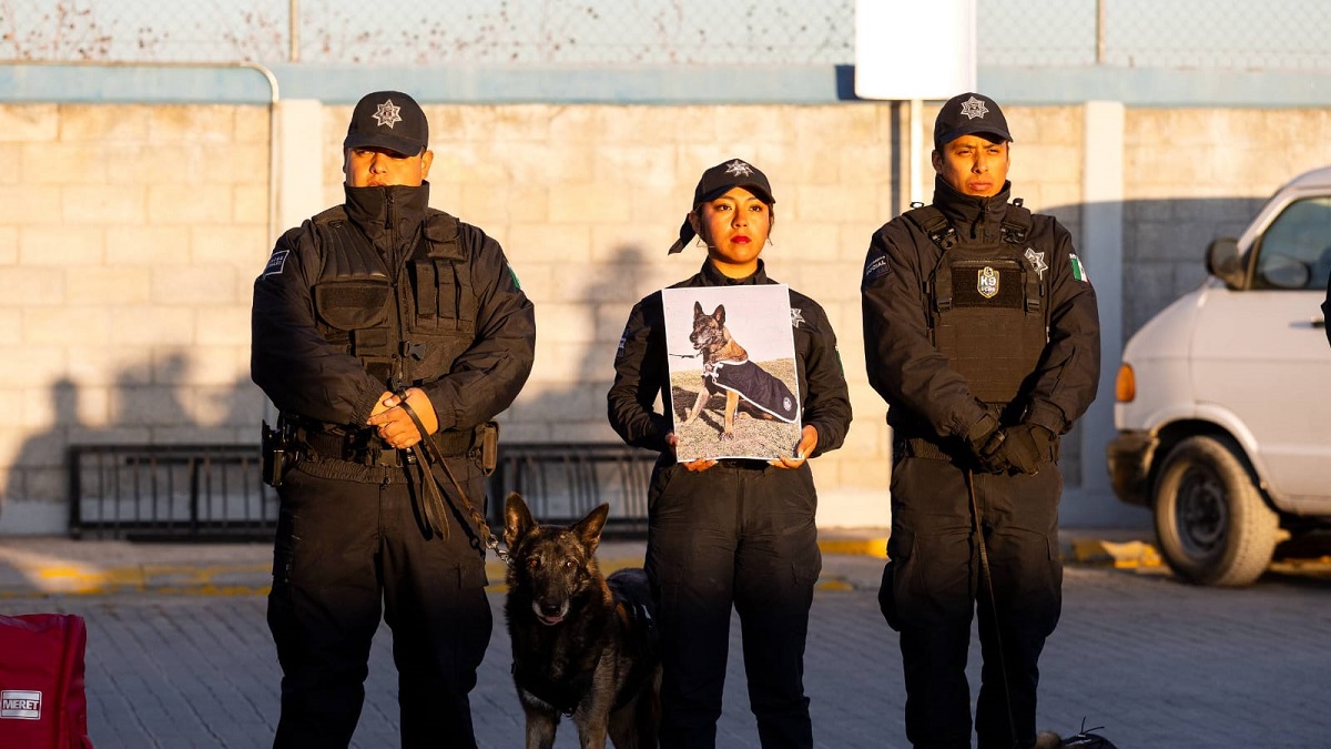 En Ceremonia Lupita Cuautle retira ejemplares de la Policía Montada y Unidad Canina