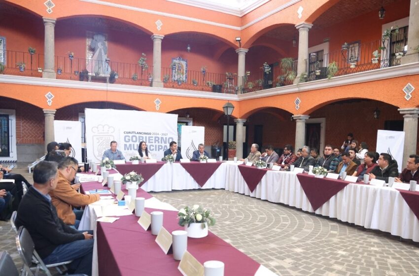  Fortalecen coordinación hídrica en Cuautlancingo