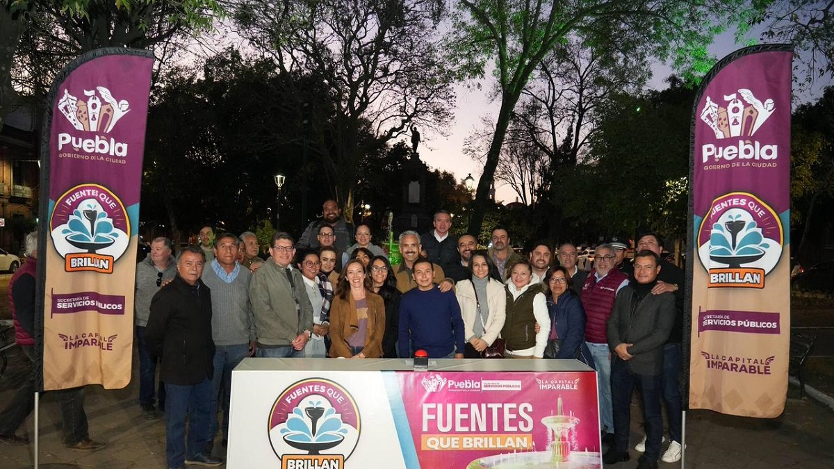 Inaugura Gobierno de Pepe Chedraui mantenimiento de fuentes en el parque de San José