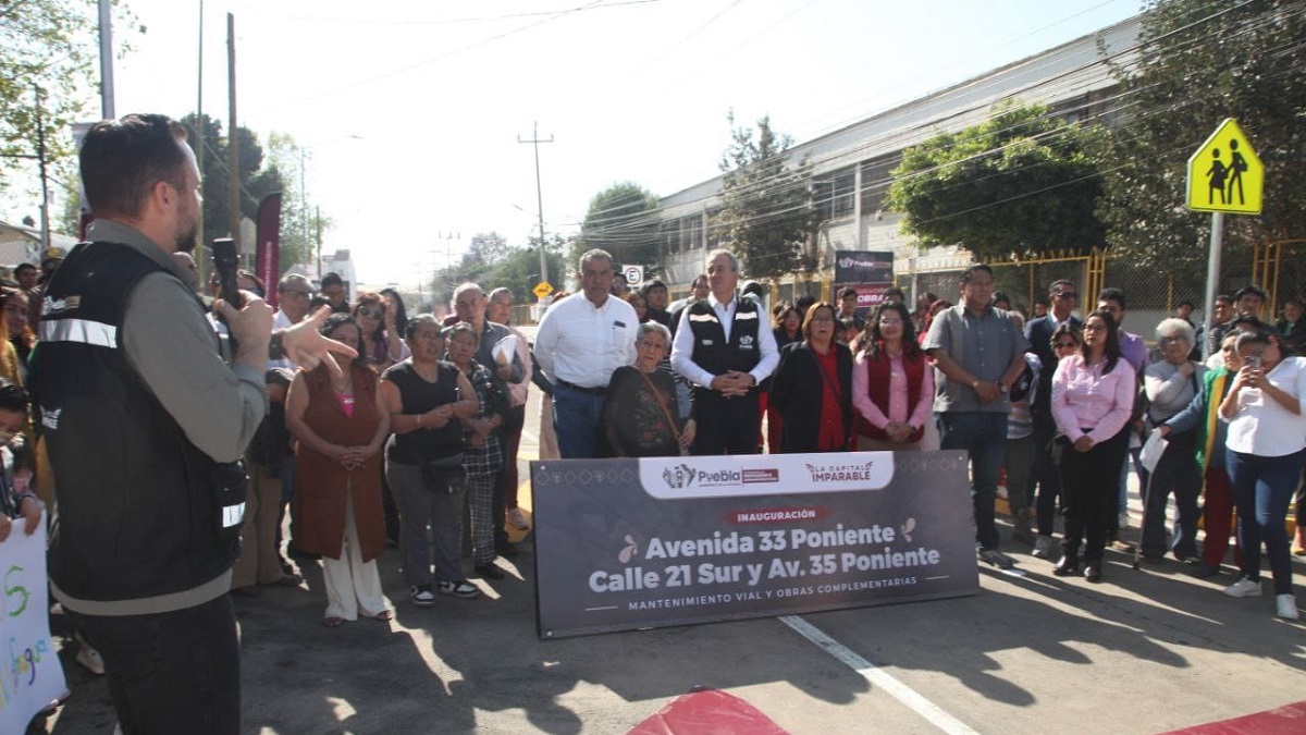 Inaugura Pepe Chedraui rehabilitación de circuito vial de la 33 Poniente - 21 Sur y 35 Poniente