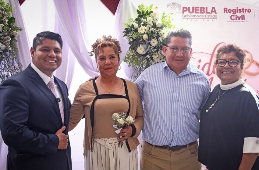  Matrimonios colectivos fortalecen la unión familiar en Cuautlancingo