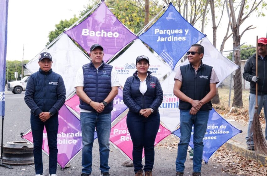  Mejora Lupita Cuautle imagen urbana en Delegación Atlixcáyotl