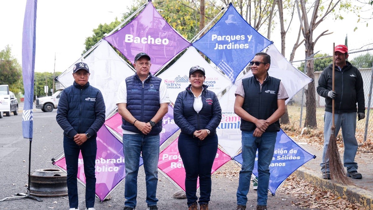 Mejora Lupita Cuautle imagen urbana en Delegación Atlixcáyotl