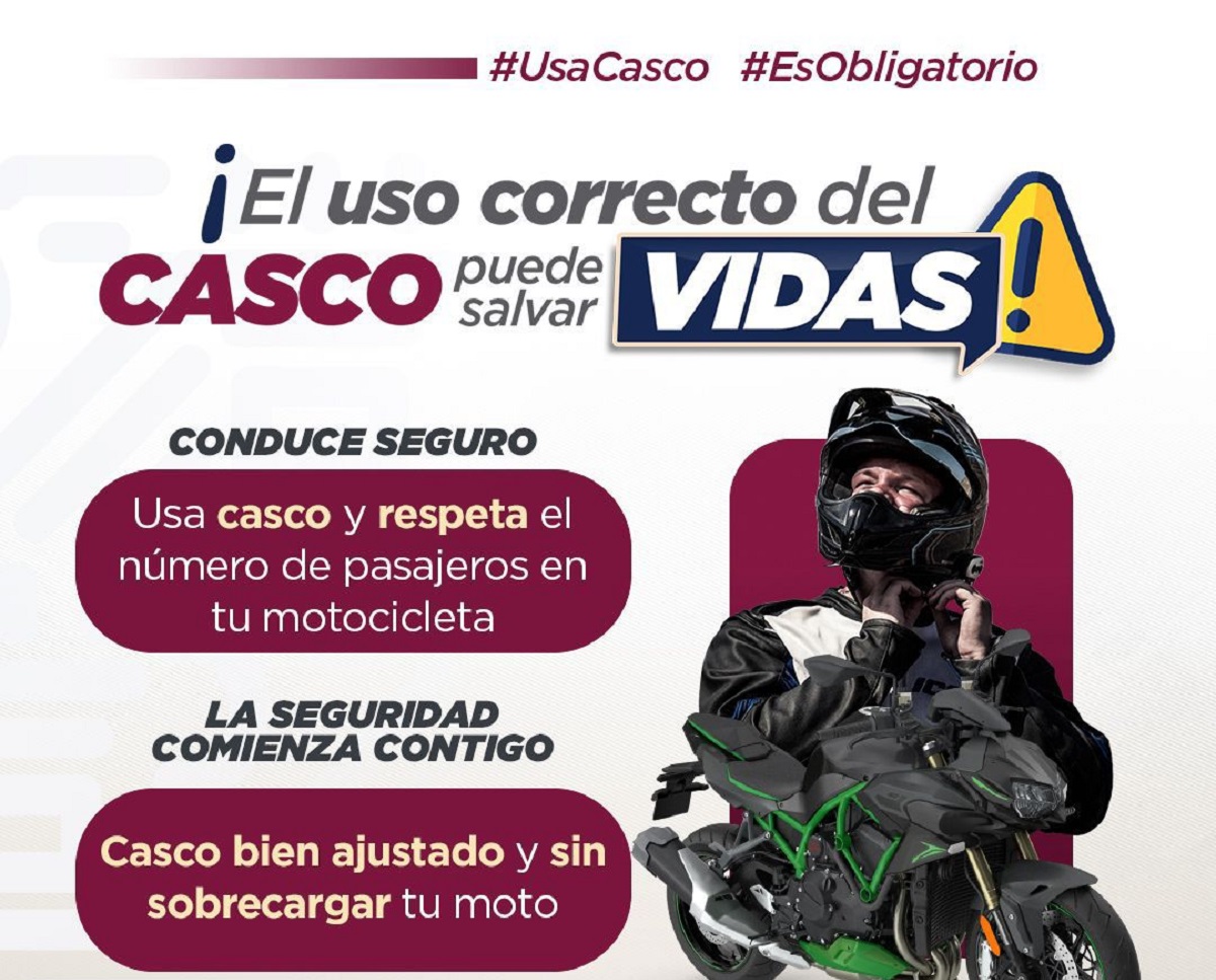 Prevención vial: uso del casco