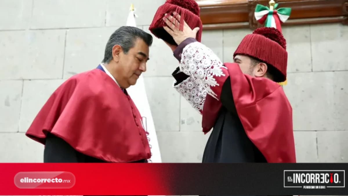 Sergio Salomón recibe Doctorado Honoris Causa del IPN por impulsar proyectos educativos en Puebla