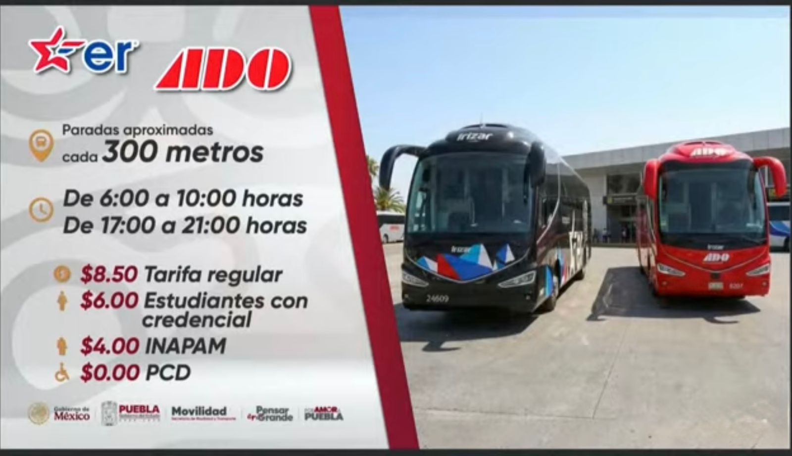 Gobierno de Puebla implementará transporte temporal en estas rutas