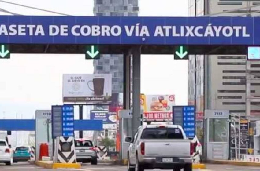  Dos hombres armados roban casetas de peaje en la Vía Atlixcáyotl