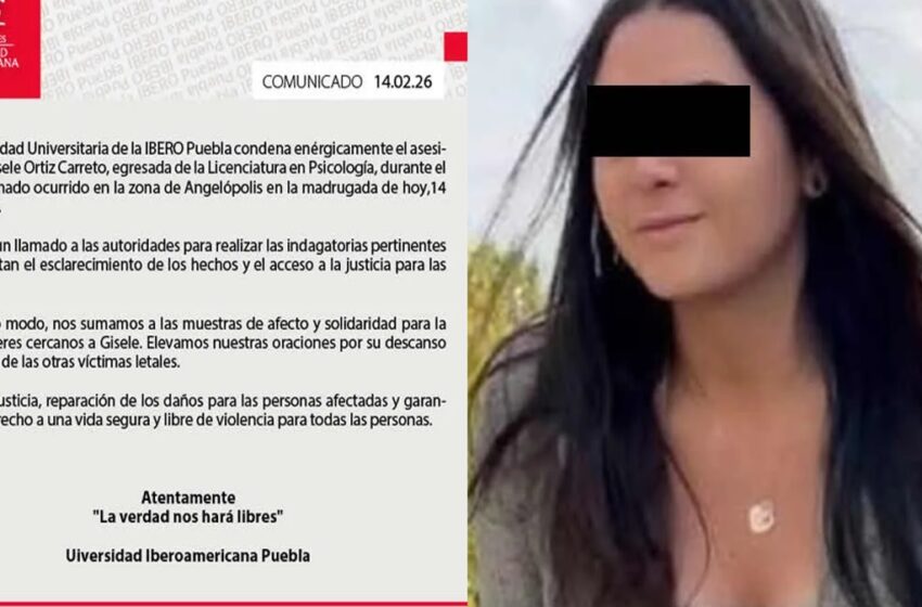  IBERO exige justicia por el asesinato de su egresada Gisele Ortiz en Angelópolis