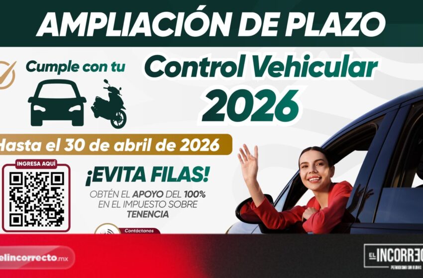  Gobierno estatal da prórroga: Amplían pago del Control Vehicular en Puebla