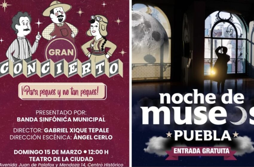  Arte, música y museos gratuitos: opciones culturales para disfrutar este fin de semana en la ciudad de Puebla