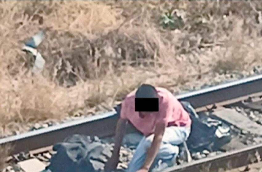  Asegura personal de la SSCyPC a masculino en zona ferroviaria