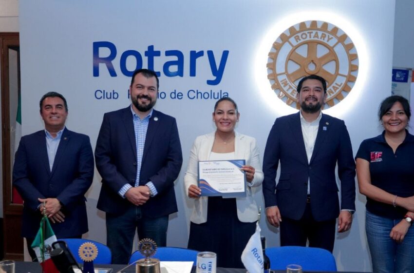  Consolida Ayuntamiento de San Andrés Cholula y Club Rotary Cholula alianza estratégica a favor de la comunidad