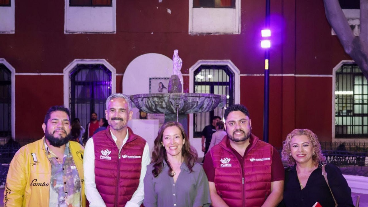 Entrega Gobierno de Pepe Chedraui fuente del Parque Sor Juana Inés de la Cruz