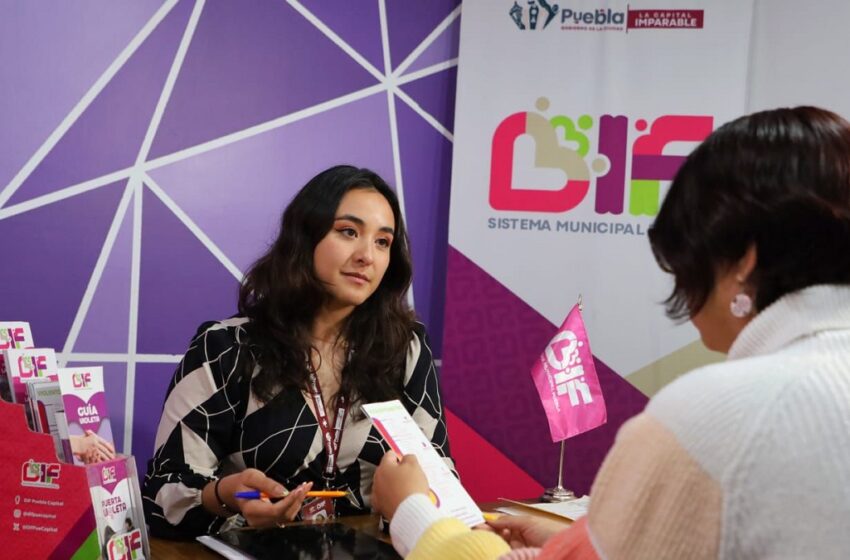  Fortalece DIF Puebla Capital atención a mujeres víctimas de violencia con el programa “Puerta Violeta”