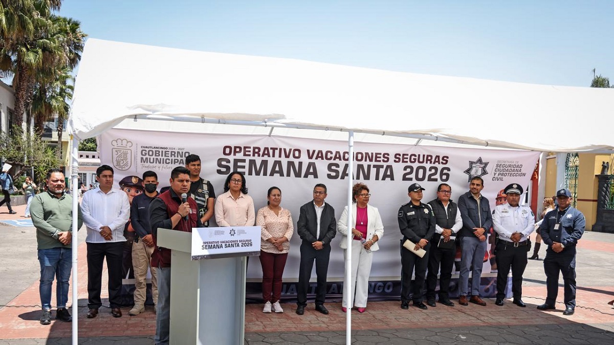Gobierno Municipal de Cuautlancingo despliega operativo “Semana Santa 2026”.