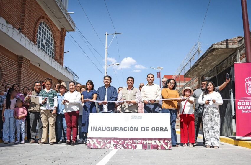 Más infraestructura vial para familias de Cuautlancingo
