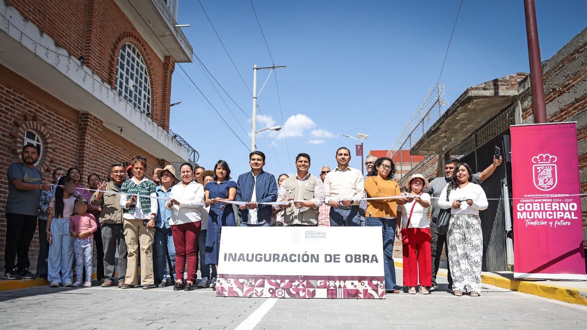 Más infraestructura vial para familias de Cuautlancingo