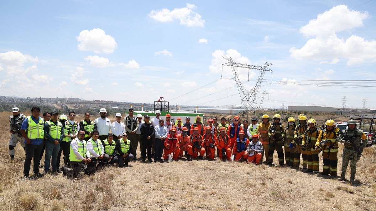 Mejora Cuautlancingo protocolos de emergencia con simulacro de incendio